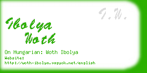 ibolya woth business card